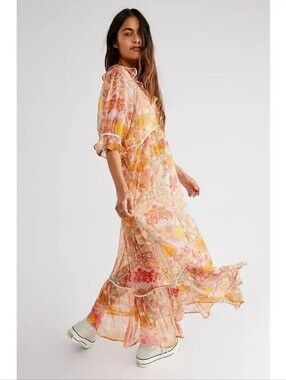Free People Carmella Maxi Dress Sz S
